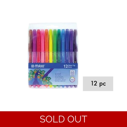 Fiber Tip Sketch Pen 12 Colors